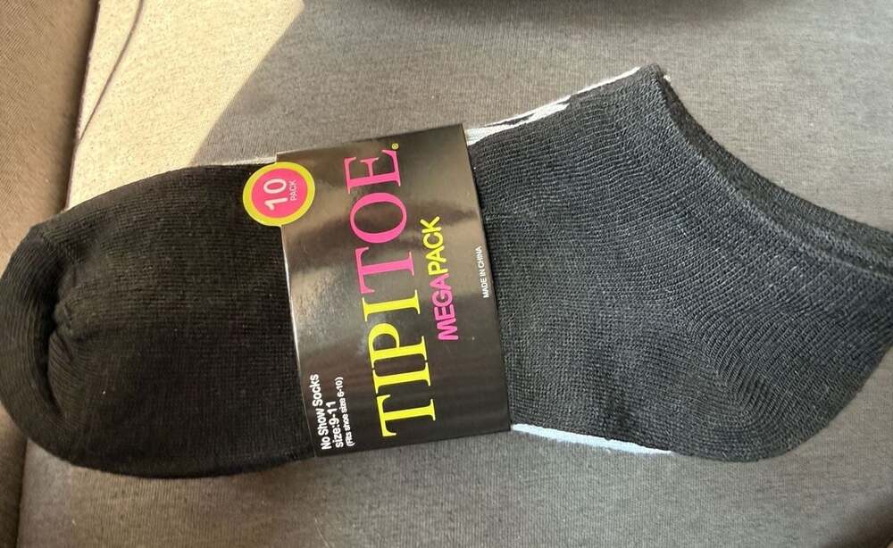 TipiToe 10-Pack No Show Ankle Socks Style #NS01-10